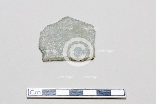 Glass fragment, early 17th-mid 18th century. Creator: Unknown.