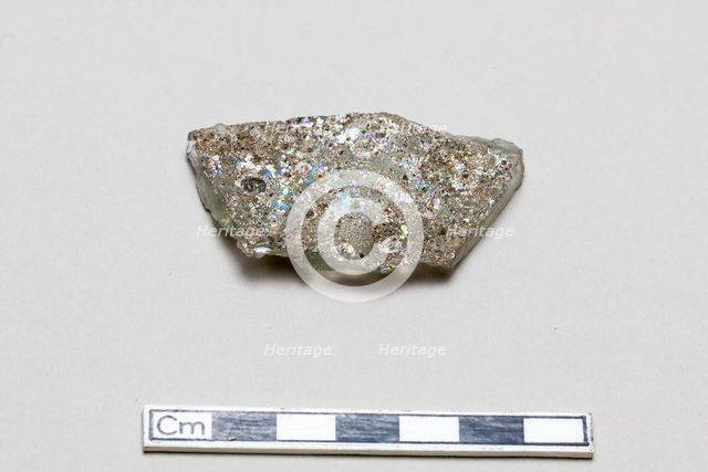 Glass fragment, early 17th-mid 18th century. Creator: Unknown.