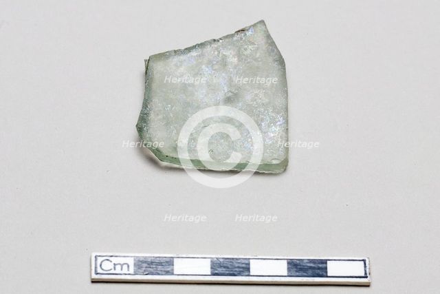 Glass fragment, early 17th-mid 18th century. Creator: Unknown.