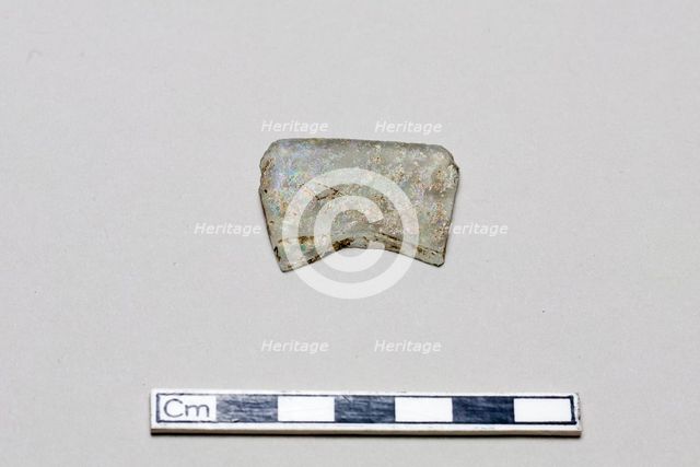 Glass fragment, early 17th-mid 18th century. Creator: Unknown.