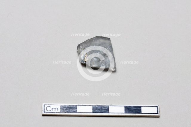 Glass fragment, early 17th-mid 18th century. Creator: Unknown.