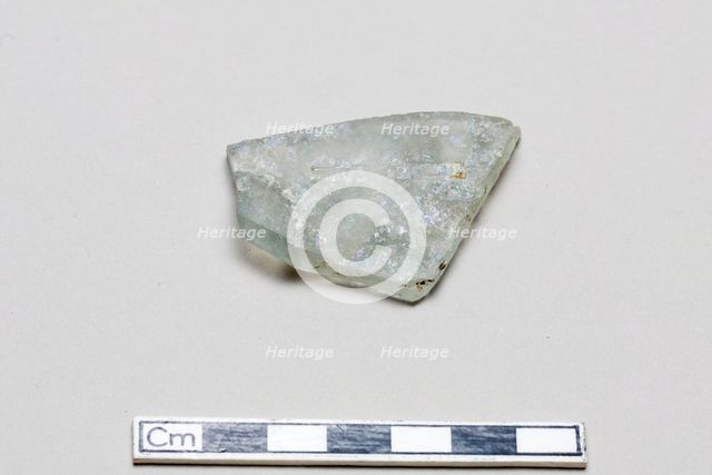 Glass fragment, early 17th-mid 18th century. Creator: Unknown.