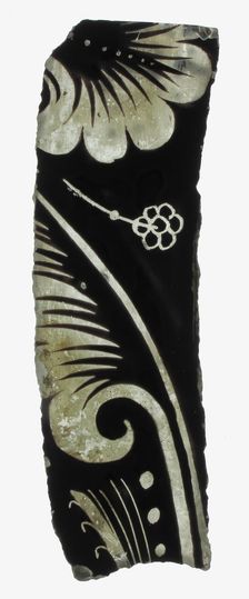 Glass Fragment, European, 12th century. Creator: Unknown