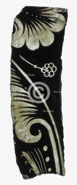 Glass Fragment, European, 12th century. Creator: Unknown.