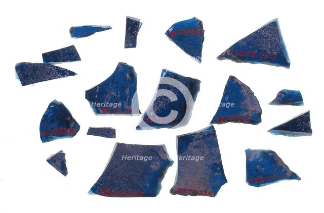 Glass Fragment, European, 13th-14th century (?). Creator: Unknown.