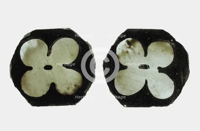 Glass Fragment, European, 13th-14th century. Creator: Unknown.