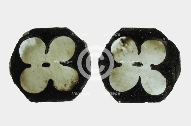 Glass Fragment, European, 13th-14th century. Creator: Unknown.