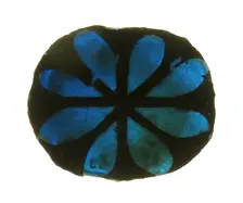 Glass Fragment, European, 13th-14th century. Creator: Unknown