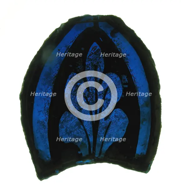 Glass Fragment, European, 13th-14th century. Creator: Unknown.