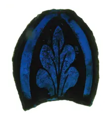 Glass Fragment, European, 13th-14th century. Creator: Unknown