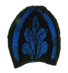 Glass Fragment, European, 13th-14th century. Creator: Unknown