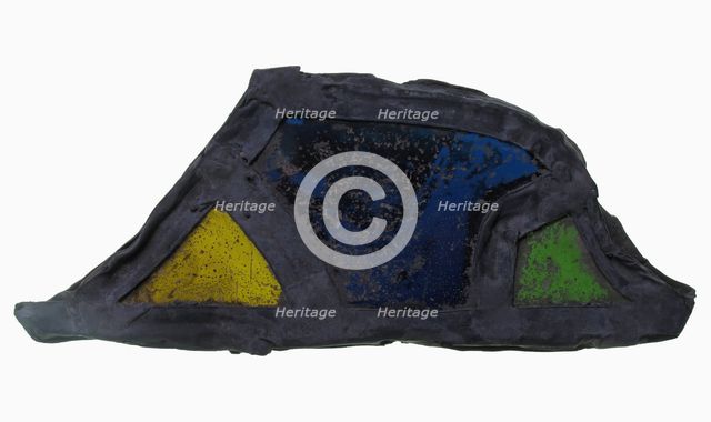 Glass Fragment, European, 13th-14th century. Creator: Unknown.