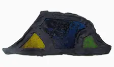 Glass Fragment, European, 13th-14th century. Creator: Unknown