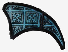 Glass Fragment, European, 13th-14th century. Creator: Unknown