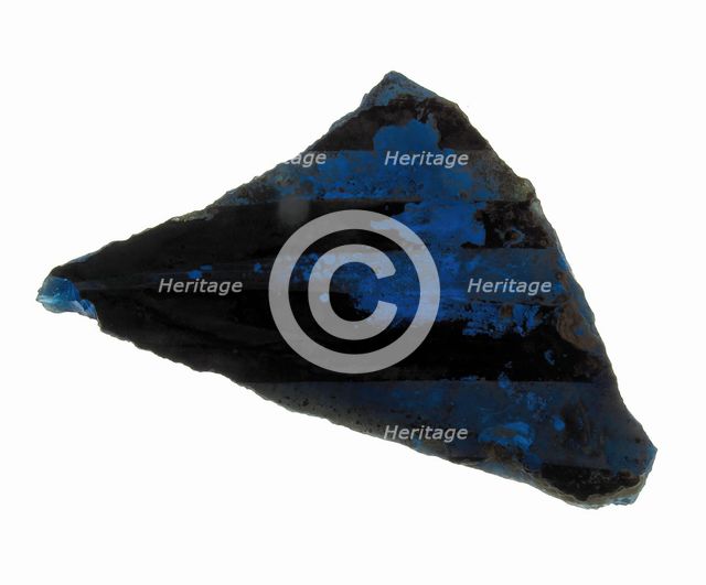 Glass Fragment, European, 13th-14th century. Creator: Unknown.