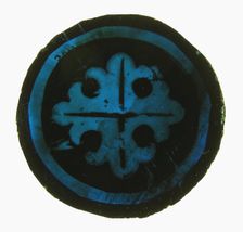 Glass Fragment, European, 13th-14th century. Creator: Unknown