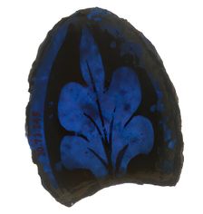 Glass Fragment, European, 13th-14th century. Creator: Unknown