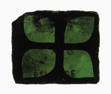 Glass Fragment, European, 13th-15th century. Creator: Unknown