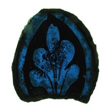 Glass Fragment, European, 13th century. Creator: Unknown