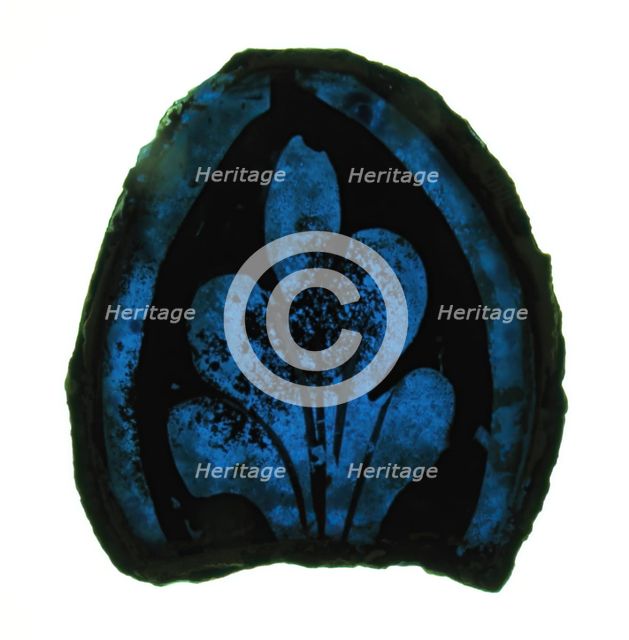 Glass Fragment, European, 13th century. Creator: Unknown.