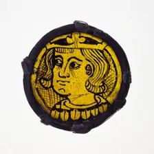 Glass Fragment, European, 13th century. Creator: Unknown