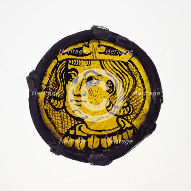Glass Fragment, European, 13th century. Creator: Unknown.