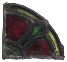 Glass Fragment, European, 13th century. Creator: Unknown