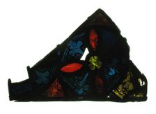 Glass Fragment, European, 13th century. Creator: Unknown
