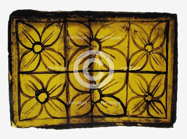 Glass Fragment, European, 14th-15th century. Creator: Unknown.