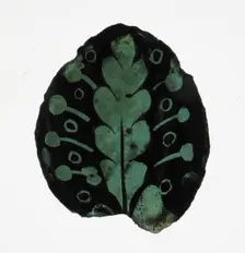 Glass Fragment, European, 14th-15th century. Creator: Unknown