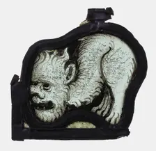 Glass Fragment, European, 14th-15th century. Creator: Unknown