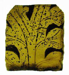 Glass Fragment, European, 14th century or later. Creator: Unknown