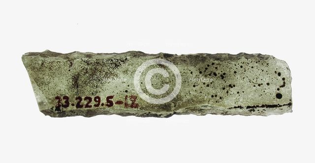 Glass Fragment, European, 14th century. Creator: Unknown.