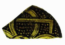 Glass Fragment, European, 14th century. Creator: Unknown