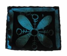 Glass Fragment, European, 14th century. Creator: Unknown