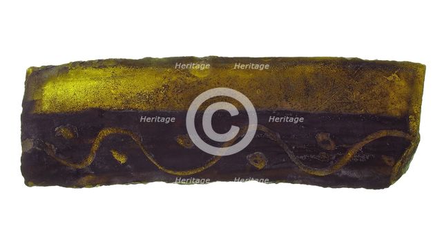 Glass Fragment, European, 14th century. Creator: Unknown.