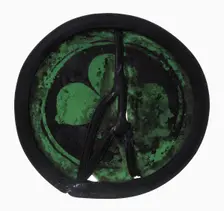 Glass Fragment, European, 14th century. Creator: Unknown