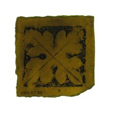 Glass Fragment, European, 14th century. Creator: Unknown