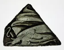Glass Fragment, European, 14th century. Creator: Unknown