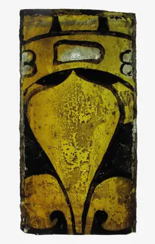Glass Fragment, European, 14th century. Creator: Unknown