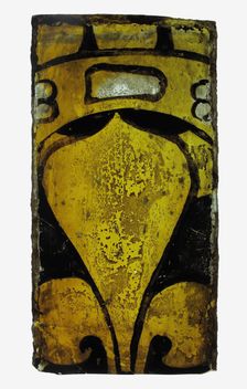 Glass Fragment, European, 14th century. Creator: Unknown