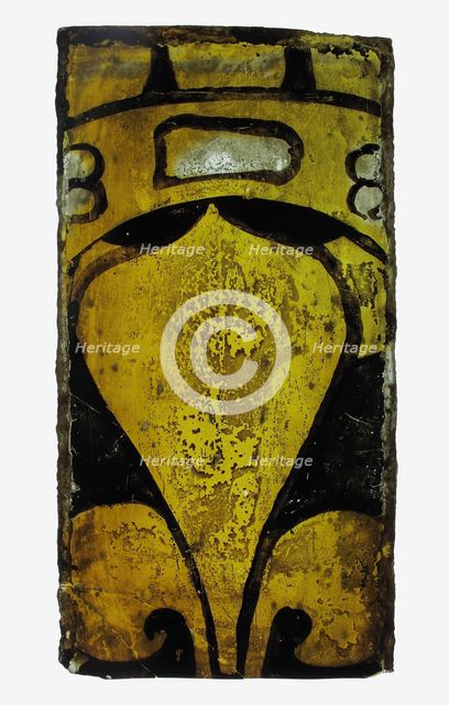 Glass Fragment, European, 14th century. Creator: Unknown.
