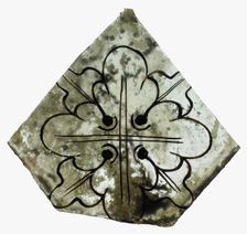 Glass Fragment, European, 14th century. Creator: Unknown