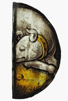 Glass Fragment, European, 15th-16th century. Creator: Unknown