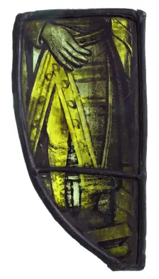 Glass Fragment, European, 15th-16th century. Creator: Unknown