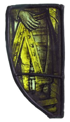 Glass Fragment, European, 15th-16th century. Creator: Unknown