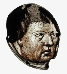 Glass Fragment, European, 15th-16th century. Creator: Unknown