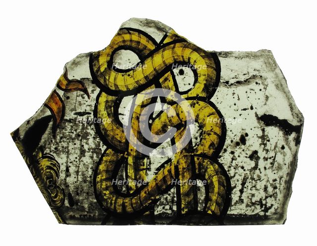 Glass Fragment, European, 15th-16th century. Creator: Unknown.