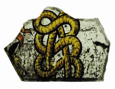Glass Fragment, European, 15th-16th century. Creator: Unknown