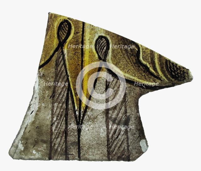 Glass Fragment, European, 15th-16th century. Creator: Unknown.